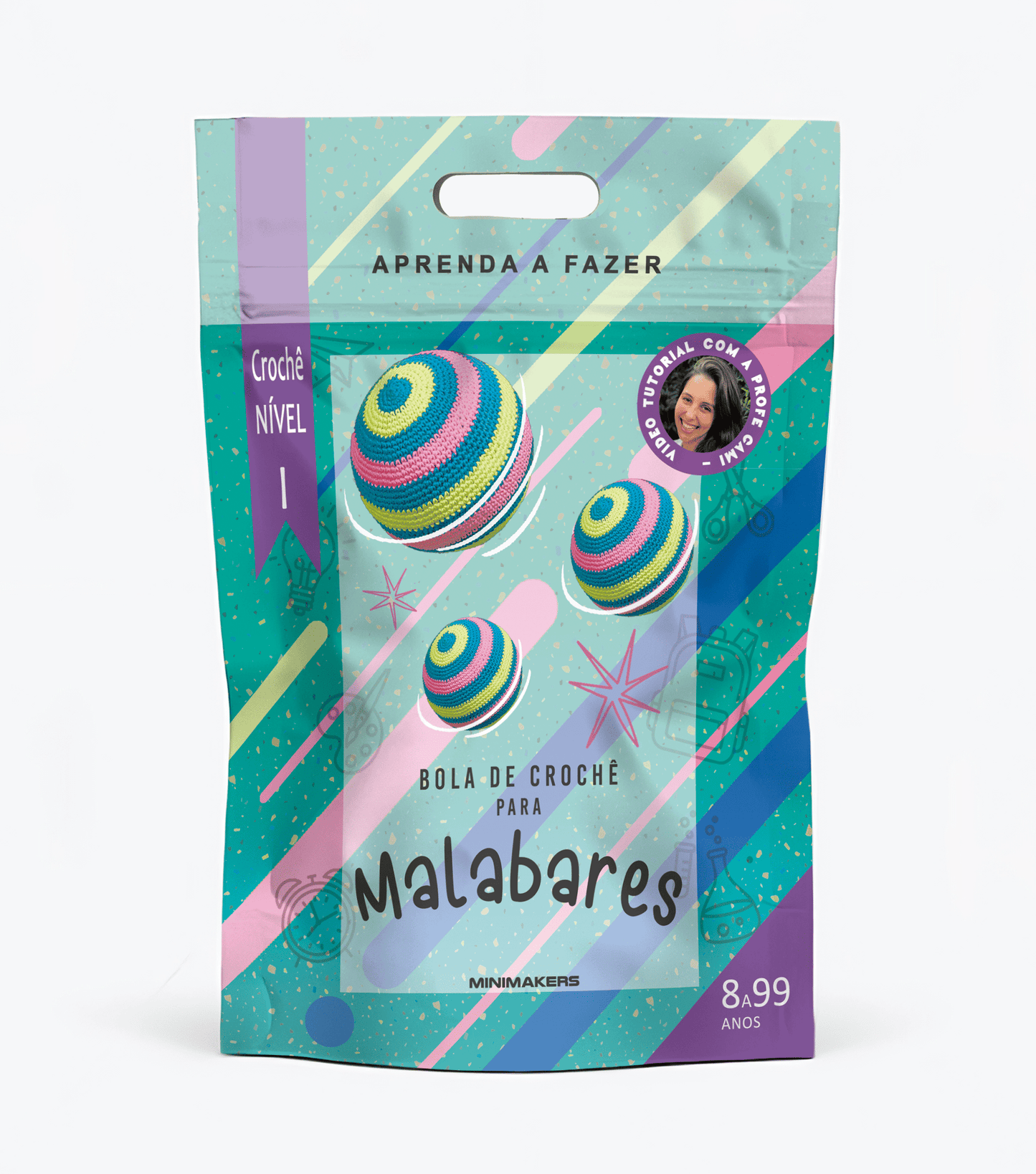 Bolas de Crochê para Malabares